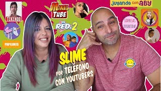 SLIME por TELÉFONO Otros YOUTUBERS deciden nuestro Slime Momentos Divertidos [upl. by Leimaj]