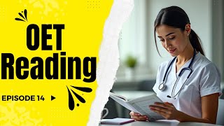 OET Reading Practice Test 14 Best material All profession  OET Answers Official [upl. by Sinegra493]