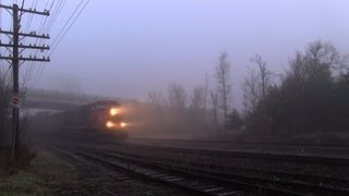 OUT OF GAS CN 2615 at Washago 17NOV2012 [upl. by Irving]