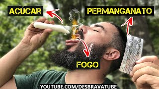 FOGO improvisado com primeiros socorros e açúcar  Fogo com Permanganato e Açúcar [upl. by Asoral]