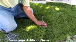 How to Install Artificial Grass Part 2  Application [upl. by Suzy]