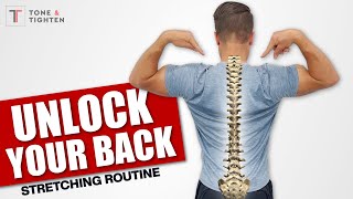 Unlock Your Entire Back FAST Full Spine Stretching Routine [upl. by Nwatna474]