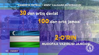 Oʻzbekiston Mudofaa vazirligi jamoasi “Kembriya patruli” xalqaro musobaqasida 2oʻrinni egalladi [upl. by Ellimac]