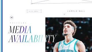 Hornets vs Rockets LaMelo Ball Postgame Media Availability  10232024 [upl. by Atinal]