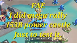 King of Avalon FAE I did mega rally 153B power castle  interesting results  DB7 Gameplay [upl. by Acire548]