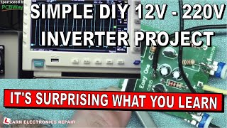 Simple DIY 12V to 220V AC Inverter Project Using 4 Transistors Does it work [upl. by Aciret]