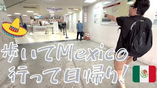 【メキシコ 前編】ギリギリ駐在員｜ 日帰りでメキシコ旅行！？｜サンディエゴ⇒メキシコ ティファナ、歩いて国境越え [upl. by Tasia890]