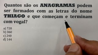 Anagrama 😱 Como resolver esse Problema de concurso❓ [upl. by Strader]