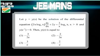 JEE MAINS 2025 differential equation jee advanced question jee2025 maths iit jee advanced jee [upl. by Nitsid281]