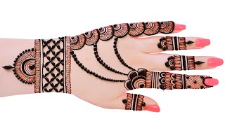 Stylish mehndi design front hand mehndi design easy amp simple  mehandi ka design  mehndi designs [upl. by Ahsiuqal]