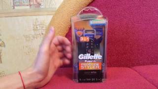 Бритва стайлер тример Gillette Fusion ProGlide Styler огляд  unboxing Gillette Fusion [upl. by Naujyt]