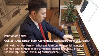 Palmsonntag 2024 Gabenlied und Inzens in schräger Harmonik [upl. by Kannav]