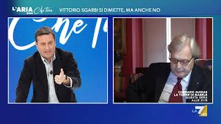 Possibili dimissioni Vittorio Sgarbi sinalbera con David Parenzo quotTi è chiaro Allora parla [upl. by Nwahsir211]