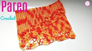 TEJE PAREO A CROCHET PARA LA PLAYA EN POCOS MINUTOS [upl. by Sharline]