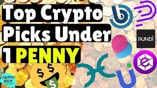 Top Crypo Picks Under 1 PENNY Cheap Cryptocurrencies [upl. by Rednav579]