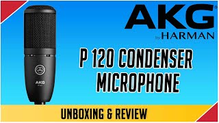 AKG P120 Condenser Microphone Unboxing amp Review [upl. by Shepard]