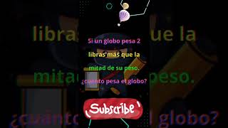 🎈 Cuánto pesa el globo 🐡 Adivinanzas Fáciles [upl. by Nibaj964]