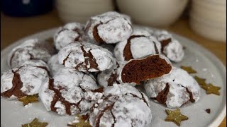 Recettes de Noël  Les Crinkles au chocolat 🍫 [upl. by Margery142]