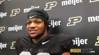 GoldandBlack com video RB Reggie Love spring practice No 4 [upl. by Onibag887]