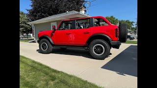 2024 Bronco Outer Banks  DV8 Pinch Weld Covers Install [upl. by Annaerb800]