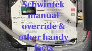 Schwintek manual override amp other handy facts [upl. by Aivekahs]