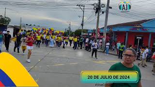 Turbaco AjComunicaciones20  Desfile 20 de Julio municipio Turbaco like compartir y seguir [upl. by Aderf727]