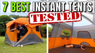 The 7 BEST Instant Tents Bought amp Tested [upl. by Repard161]