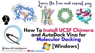 How to Install UCSF Chimera and AutoDock Vina for Molecular Docking Windows [upl. by Novi]