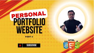 How to Create a Portfolio Website with HTML CSS amp JavaScript  Part 3 [upl. by Acsicnarf]