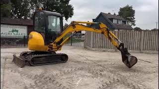 JCB 8025 TRACKED EXCAVATOR ZERO SWING CW QUICK HITCH [upl. by Idet]