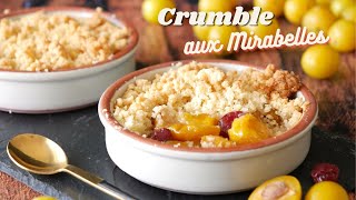 CRUMBLE aux MIRABELLES  Dessert aux Mirabelles Facile [upl. by Onyx677]