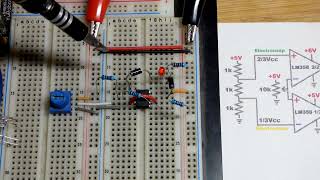 Op Amp Window Comparator using Diode OR Gate and LM358 Dual Operational Amplifier [upl. by Shing]