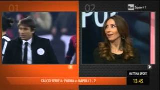 quotMattina Sportquot su Rai Sport 1  la giornalista Roberta Ammendola e lattore Alessio Di Clemente [upl. by Sivolc]