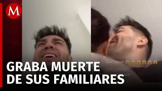 Joven transmite en vivo asesinato de su padre y hermano exige justicia [upl. by Euqinue573]