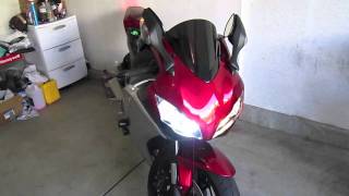 08 CBR1000RR HID Install 102610 [upl. by Echikson]