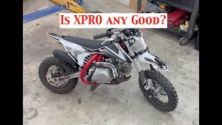 XPRO X15 110cc Pit Bike Review Throttle  Carb  General Bike Adjustment Instructions Engine Oil [upl. by Nadiya]