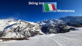 Skiing in Italy Monterosa GressoneyLaTrinite Bettaforca 2727mStafal1825m [upl. by Ellord]