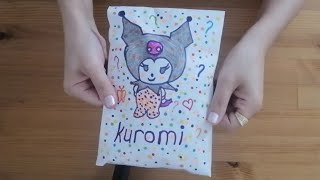 DIY kuromi paketinin içindeki sürprizler ASMR kendin yap dıy [upl. by Hutt]