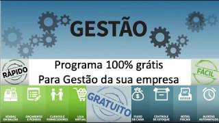 Programa de Gestão 100 Gratuito NFe PDV ERP e MRP [upl. by Pascasia832]