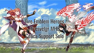 Fire Emblem Heroes  Hræsvelgr Mythic Hero Battle ABYSSAL  Celica Support Solo [upl. by Ennayelhsa54]