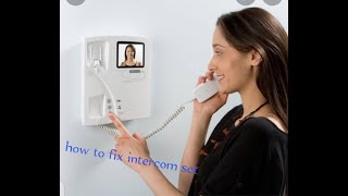 how to fix a commax audio intercom [upl. by Gotcher]