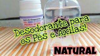 COMO FAZER MELHOR DESODORANTE CASEIRO PARA OS PÉS [upl. by Prober]