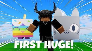 HOW TO GET YOUR FIRST HUGE ON PET SIM 99  NO BS GUIDE  PET SIMULATOR 99 ROBLOX [upl. by Adamis]