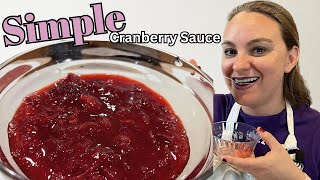 How to make Homemade Cranberry Sauce quick and easy [upl. by Rafaelle]