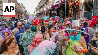 Mardi Gras 2024 Fat Tuesday brings end to carnival season in New Orleans [upl. by Stovall]