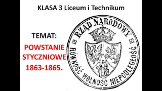 Klasa 3 LO Powstanie styczniowe 18631865 [upl. by Eintruok]