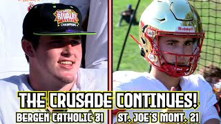 Bergen Catholic 31 St Joes Mont 21  Week 7 Football Highlights  Dom Campanile 3 TD Passes [upl. by Eillat]