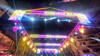 Nampally Ka Raja Grand Lighting Setup For Aagman Celebrations 2023  Full Crowd amp Craze [upl. by Jemmie]