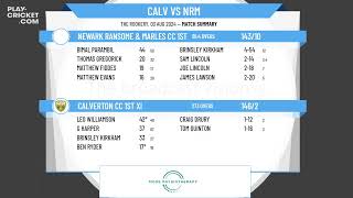 Calverton CC 1st XI v Newark Ransome amp Marles CC 1st XI [upl. by Hendrick]