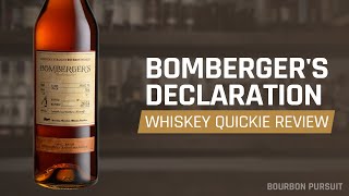 Bombergers Declaration Bourbon 2024 Review  Whiskey Quickie [upl. by Nahtnahoj767]